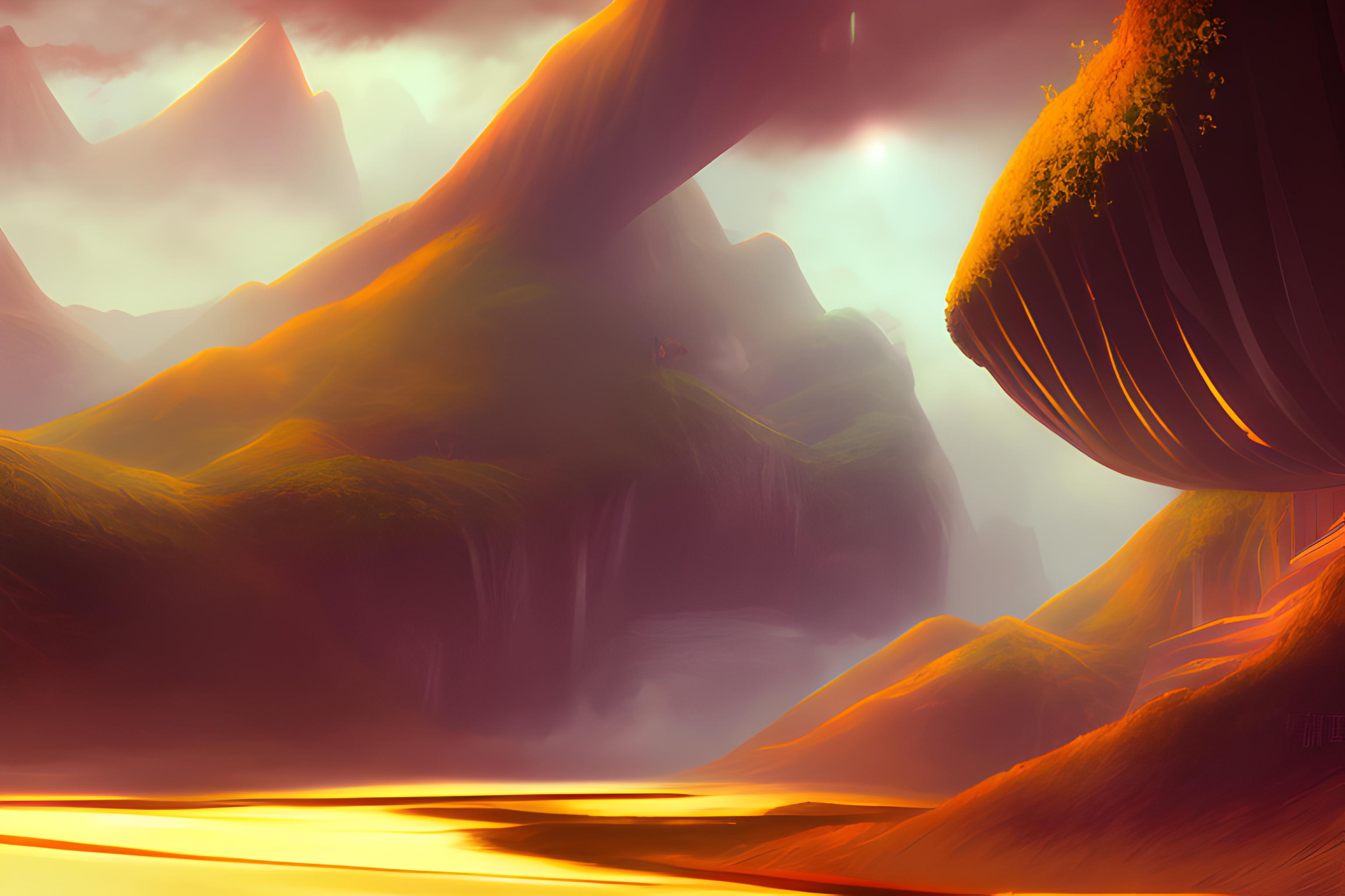 野外的简约森林景色
